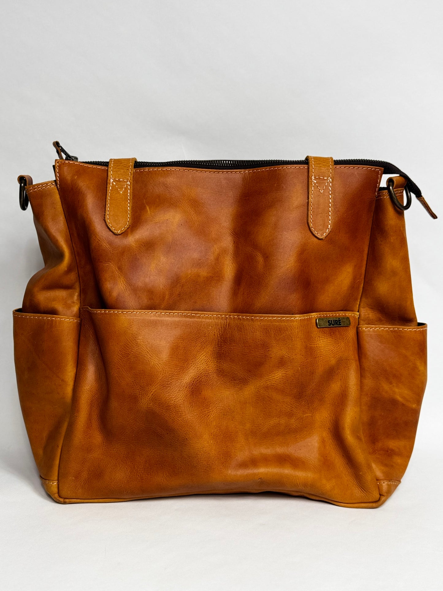 Genuine Leather Diaper Bag